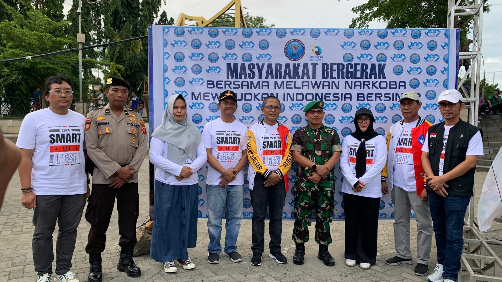 PENCANANGAN HANI 2024 Kegiatan Pembukaan O2SN Tingkat Kota Gorontalo dirangkaikan dengan Deklarasi Lingkungan Pendidikan Anti Narkoba