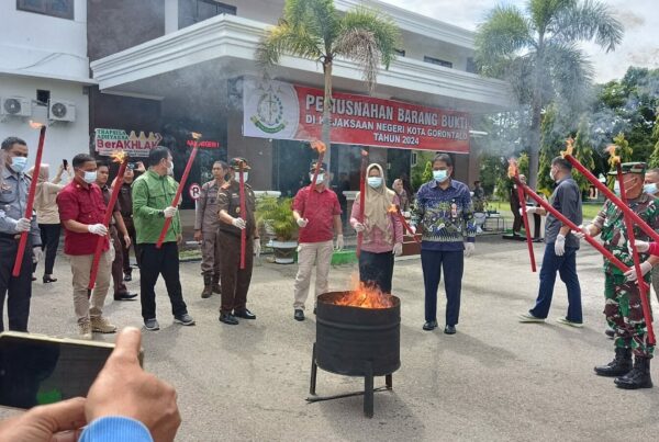 Pemusnahan Barang Bukti oleh Kejaksaan Negeri Kota Gorontalo